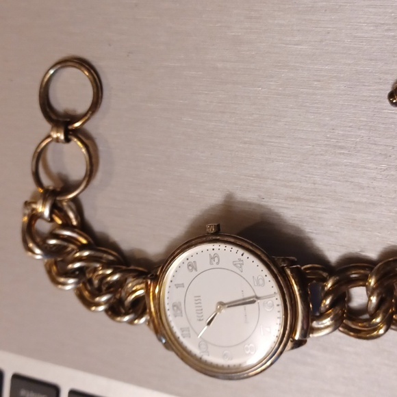 Vintage Gold And Silver Toned Chain Link Ecclissi Womens Watch - Picture 2 of 5